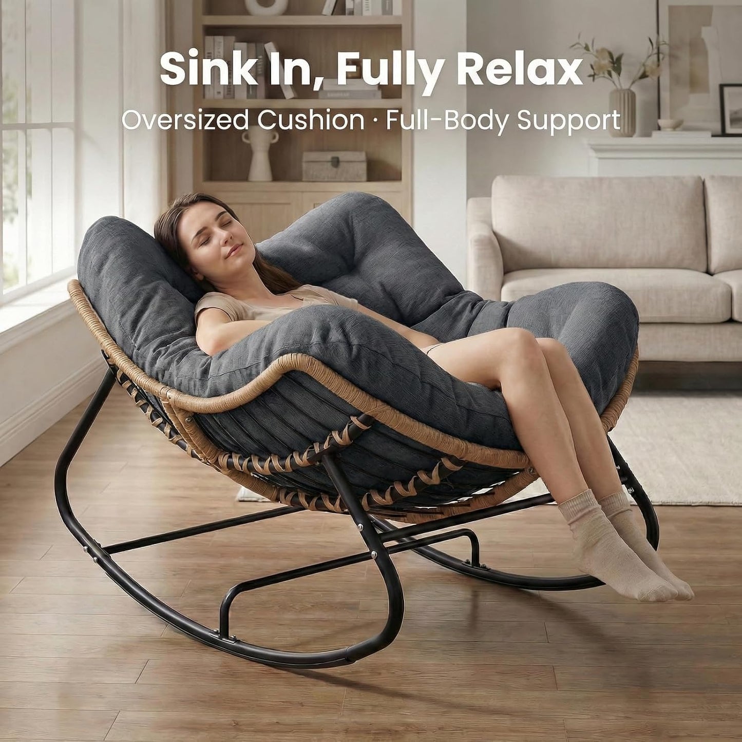 2026 Cloud-Comfort™ Rocking Papasan Chair - Anniversary Limited Edition